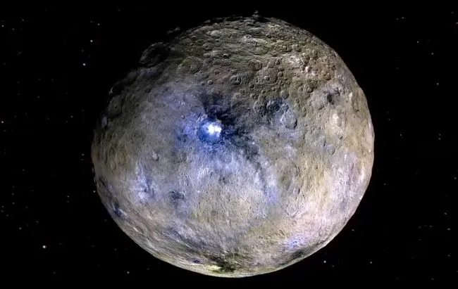 Los cráteres de la enorme roca Ceres